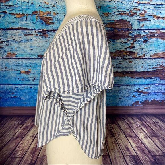 Madewell butterfly top in stripe play small - Picture 4 of 10